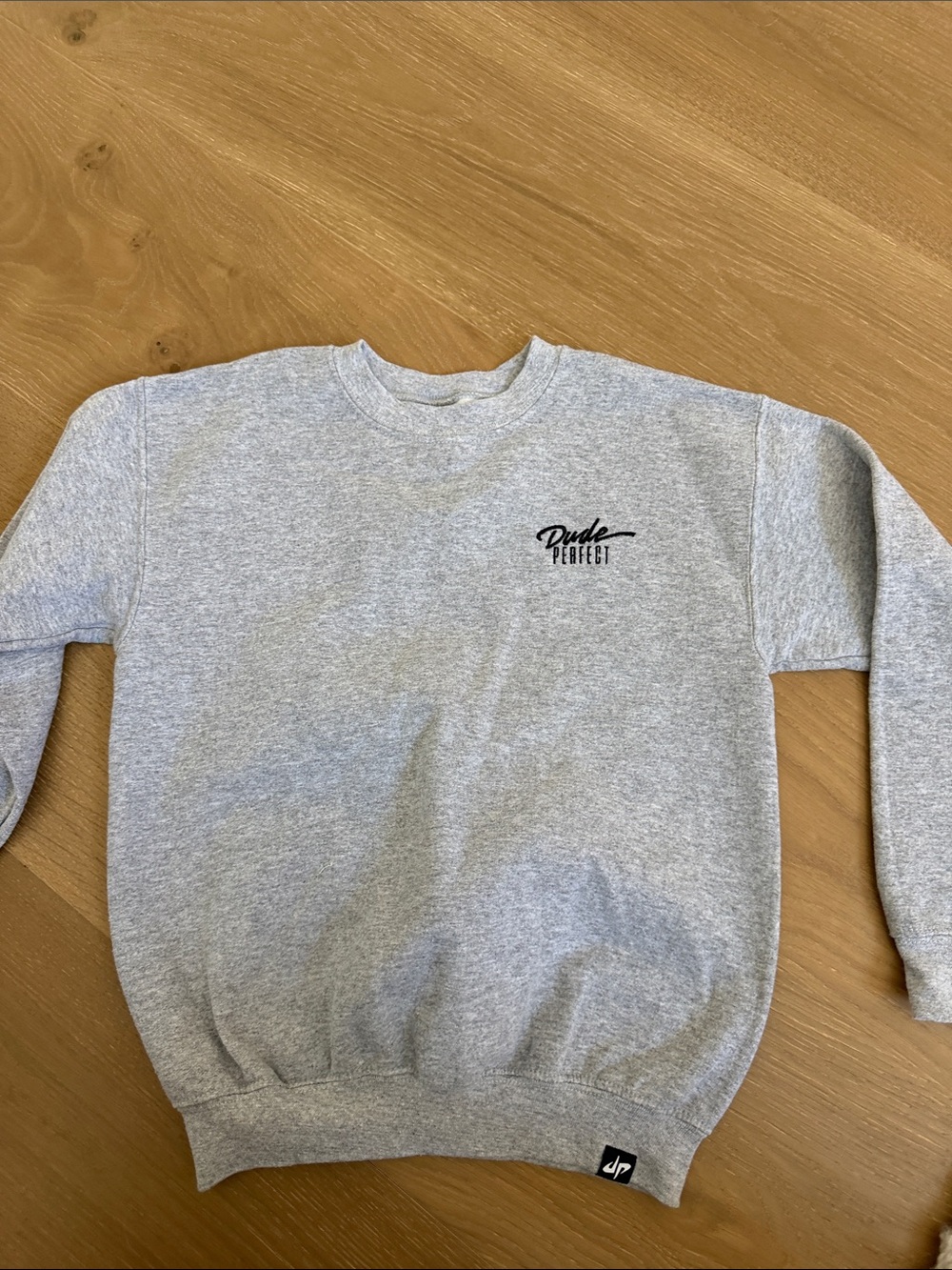 Dude Perfect Kids' Heather Gray Crewneck Sweatshirt